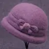 Gorro de Invierno para Mujeres de Mediana Edad y Mayores, Abuela, Personas Mayores, Gorro Cálido de Lana, Cortavientos, Con Felpa, Protección para Orejas de Señora Mayor, Gorro de Algodón Tejido