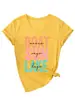 Camiseta Feminina Confortável e Estilosa com Decote V e Manga Curta - Barco Sol Lago Ondas Amazônia Wish Site Independente