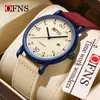 Reloj Esencial de Ofns para Niños para el Inicio de Clases, Ligero y Delgado, Reloj de Cuarzo Resistente al Agua 30m con Calendario, Especialmente Diseñado para Exámenes