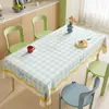 Mantel tipo crema, impermeable, a prueba de aceite, lavable, resistente al calor, tapete de mesa de PVC, nuevo modelo 2026, lujo ligero, sensación de alta gama, mantel para mesa de centro