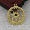 Hongxing DIY Joyería Cobre 24K Color Oro Conservante 25*29*4mm Accesorios de Enlace Multi-Agujero Material para Borlas B1407