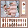 Esmalte de uñas exclusivo transfronterizo Parche de uña postiza de cuadros con pedrería Día de San Valentín ventas directas de fábrica de esmalte de uñas