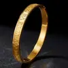 Pulsera de Acero Inoxidable para Mujeres y Niñas No Caídas Pulsera Gomasa de Acero de Titanio de Alta Calidad con Diamante Estilo Azul Ins