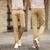 Pantalones Sueltos de Estilo Coreano para Jóvenes de Cuatro Estaciones Transfronterizos, Pantalones Casuales Rectos Ajustados para Hombre, Pantalones Largos Elásticos de Cintura Media, Algodón de Moda