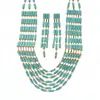 Collar Rectangular Multicapa de Resina Estilo Bohemio, Cadena para Clavícula de Lujo Ligero de Nicho, Juego de Joyería de Alta Gama