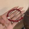 Luo Shen Fu Tu Serie de pinturas famosas estilo nacional Pulsera de cuentas rojas chinas nuevas diseño de nicho pulsera avanzada estilo antiguo