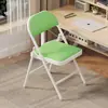 Cadeira dobrável casa Adulto portátil escritório recepção cadeira com encosto simples moderna cadeira de jantar cadeira de treinamento
