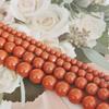 Piedra Roja Natural Cuentas Redondas Jaspe Rojo Cuentas Sueltas Accesorios de Joyería para Pulsera Hecha a Mano Cuentas Rojas Grandes Cuentas para Pulsera DIY