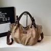 Bolso de Mano de Moda Plegado de Gran Capacidad Transfronterizo Nuevo Bolso de Hombro Casual Retro Simple Bolso Cruzado de Sensación Relajada