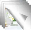 Pegatinas de Pared de Espejo Acrílico de Venta Caliente Transfronterizas Autoadhesivas Espejo de Cuerpo Entero Pegatinas de Espejo de Tocador para Dormitorio Dormitorio Espejo Suave Autoadhesivo