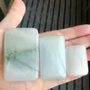 Pendente Natural Verde Tianshan Xinjiang Paz Ouro Seda Jade Marca Flor Flutuante Jade Pingente Colar Venda por Atacado