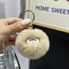 Chaveiro Pingente Bola Pequena de Pelo de Coelho Ins Tendência Bola Pequena de Pelúcia Decoração de Mochila Presente Estilo Ins