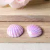 Bolsa de la Suerte al por Mayor Joyería de Resina con Perlas de Imitación y Brillo Estéreo Accesorios de Material Decorativo con Forma de Concha Pegajosa y Concha Crema