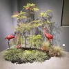 Nuevo Set de Bambú Artificial Nandina Estilo Pastoral para Paisajismo de Interiores, Decoración de Ventanas, Adornos de Plantas Verdes y Plantas Falsas