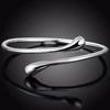 Europa y Estados Unidos explosiones transfronterizas deseo joyería caliente collar de gota de agua juego de cuatro piezas pendientes plateados anillo pulsera