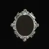 Nuevo Espejo Ovalado de Aleación de Zinc DIY para Funda de Teléfono Móvil Accesorios de Belleza Diamante Incrustado a Mano Espejo de Maquillaje
