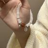 Pulsera de bambú estilo chino nuevo con marca Fu para niñas, diseño de nicho estilo ins, pulsera retro de alta gama, pulsera para novia