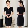 Vestido Profissional para Mulheres, Novo Estilo de Verão, Manga Curta, Caimento Justo, Recepção, Loja 4S, Roupa de Trabalho para Salão de Beleza, Uniforme de Trabalho para Joalheria