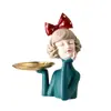Figuras Creativas de Niña, Decoraciones para Sala de TV y Aparador de Vinos, Jarrones para Escritorio de Oficina, Regalos de Inauguración de Casa