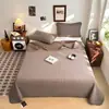 Juego sencillo de tres piezas para cama antideslizante, reversible con un lado de algodón puro y el otro de forro polar, adecuado para todas las estaciones, se usa como sábana, cubrecolchón o manta de ocio