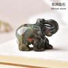 Ornaments de Escultura de Elefante de Jade de Cristal Natural Feng Shui Fábrica de Artesanato de Cristal Fornecimento ao Vivo Atacado Produtos