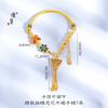 Jin Yan Jin Dian Mismo Método Antiguo Borla Mariposa Azul Quemada Pulsera Media Pulsera Esmalte Guofeng Regalo para Novia