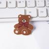 Broche de Acrílico de Oso de Dibujos Animados Estilo Coreano Mochila Accesorios de Ropa Regalo Insignia Regalo Pequeño Estilo Exquisito Ins