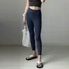 Pantalones de Yoga Anti-Vergüenza para Mujer, de Cintura Alta, Levanta Glúteos, Sin Costuras, Adelgazantes, Adecuados para Usar al Aire Libre, Correr, Entrenar y Fitness