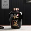 Jingdezhen Tarro de Vino de Cerámica Sellado para el Hogar 3/5/10/20/30/ 25kg Botella de Vino Tanque para Elaboración de Vino Tarro de Vino para Bodega