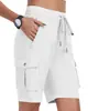 Shorts de Trabajo para Mujer Amazon con Cordón Elástico en la Cintura, Multibolsillos, Algodón Puro, Transpirables, para Exteriores y Uso Diario