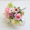 Cross-border segurando flores artificiais mesa de tiro de casamento com plantas verdes flores falsas Amazon lintel decoração de arco de casamento