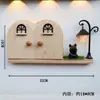 Borde Adhesivo Protector para Interruptor de Madera Maciza Decoración de Enchufe de Interruptor de Luz Pegatina de Pared Personalidad Sencilla Lindo Cubierta para Interruptor Doble Fila