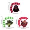 Nuevas Pegatinas Halloween Luminiscentes en la Oscuridad, Bruja Calavera Aterradora Pegatinas Creativas para Interruptor de Dormitorio, Accesorios de Broma Aterradores para Fiestas