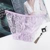 Nueva ropa interior sexy de encaje para mujer, de cintura baja, transpirable, tentadora, de algodón con entrepierna de encaje.