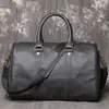 Bolso de Mano Popular Transfronterizo para Hombre de Cuero Genuino, Bolso de Hombro Cruzado de Piel de Vaca para Viaje, Bolsa de Equipaje de Gran Capacidad para Viajes de Negocios de Corta Distancia