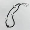 Cordão curto para celular DIY novo e quente transfronteiriço feminino criativo coração miçangas corrente para celular acessórios decoração de bolsa