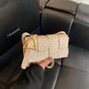 Bolsa de Hombro de Moda Coreana Estilo Primavera 2025 Bolso Casual Casual Bolso Cuadrado Pequeño Tejido Bolso Cruzado