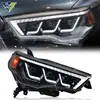 Adecuado para el conjunto de faros de Toyota 4Runner modelos 14-20, luces LED modificadas con intermitente secuencial y luces de circulación diurna