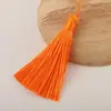 Borla Corta y Gruesa de 8 cm Vertical Cerrada, Nudo Chino de Poliéster Tejido a Mano Borla Pequeña, Colgante de Borla Hecho a Mano DIY