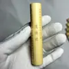 Pieza de Mango de Bambú de Jade Sólido con Material de Cristal Amarillo, Grabado Dorado, Arte de Bambú Tallado a Mano, Bambú al por Mayor
