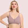 Nuevo sujetador de encaje ultradelgado talla grande para chica rellenita ropa interior sexy europea y americana para mujer pecho grande sujetador pequeño micro push up Copa C D