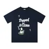 Bpm Transfronterizo Planeta Roto Estilo Americano Marca de Moda Tendencia Pareja Digital Camiseta Unisex de Manga Corta Holgada Moda de Verano Transfronteriza