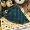 Bandana para Pet, Estilo Xadrez Fashion, Babador para Gato, Toalha Reversível de Dupla Camada para Saliva de Cachorro, Decorativa, Direto do Fabricante
