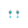 Accesorios Congelados Accesorios de Aisha Cenicienta cosplay Accesorios Azules Aretes Collar Guantes Flores