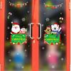 XH6268 Decoración navideña diseño de escena pegatinas de ventana de vidrio árbol de Navidad anciano pequeño regalo pegatinas de pared