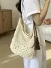 Bolso de Mujer Tejido Hueco con Borlas de Gran Capacidad Nuevo Verano 2026 Transfronterizo, Bolso de Playa, Bolso de Hombro Cruzado de Moda