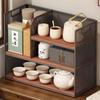 Estante de almacenamiento para juegos de té, estante de escritorio Bogu, mesa de té pequeña, gabinete de té, mesa de té, estante para té, estante para tazas de té, estante de exhibición