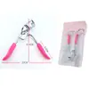 Pinza para pestañas mini portátil al por mayor de fábrica pinzas para pestañas de acero inoxidable rizador de pestañas parcial para rizado natural