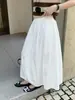 SUSAN nueva llegada principios de otoño estilo coreano diseño simple plisado versátil holgado cubre imperfecciones muestra delgado color liso falda midi TW1102