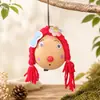 Kit de material para manualidades de muñeca con pelo rizado de calabaza con forma de huevo, accesorios de muñeca lindos con temática de bosque, venta directa del fabricante